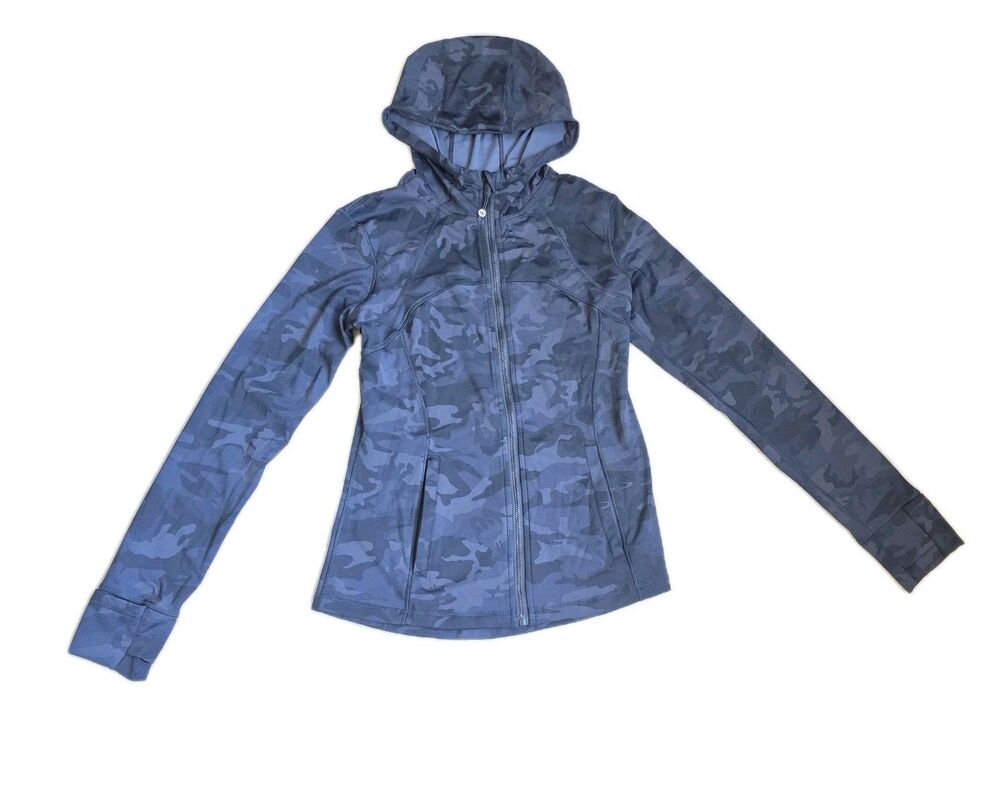 Lululemon Hooded Define Jacket Heritage 365 Camo Deep Coal, Size 10